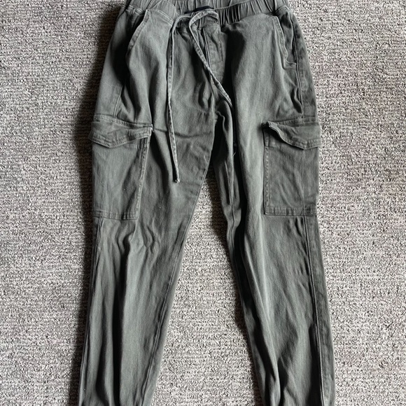 Army Green Cargo Joggers - Picture 1 of 2